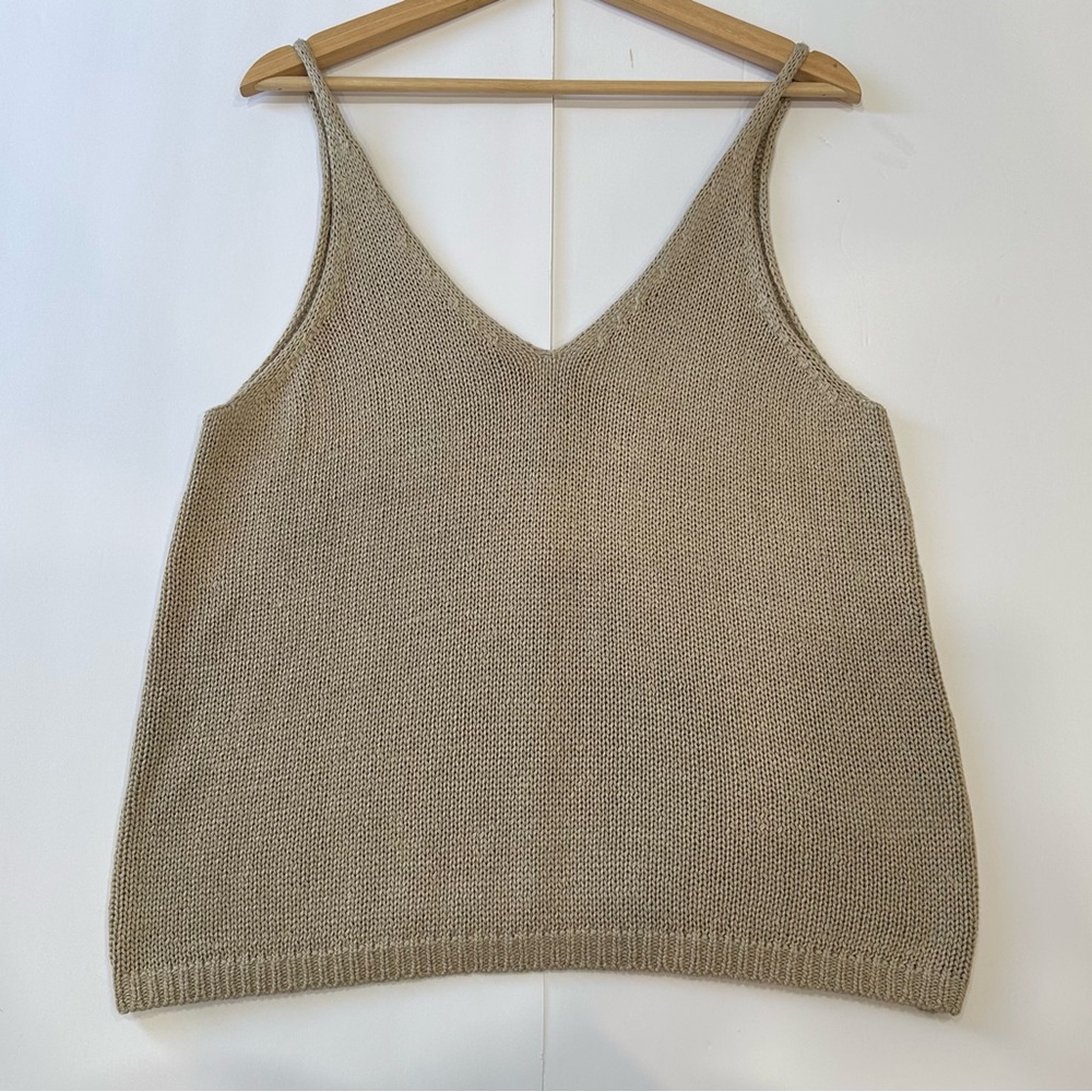 H&M Taupe Knit Tank Top